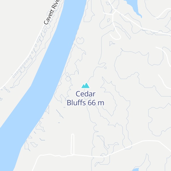 Map of Cedar Bluffs