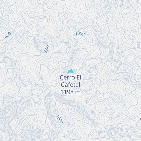 Map of Cerro El Cafetal