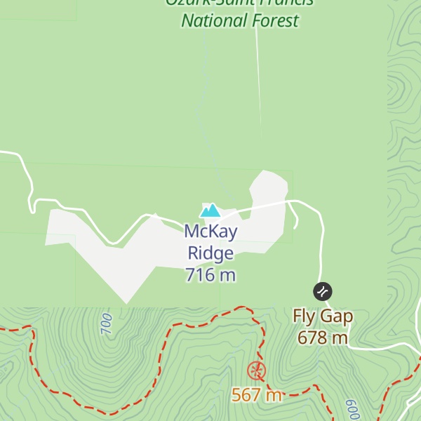 Map of McKay Ridge