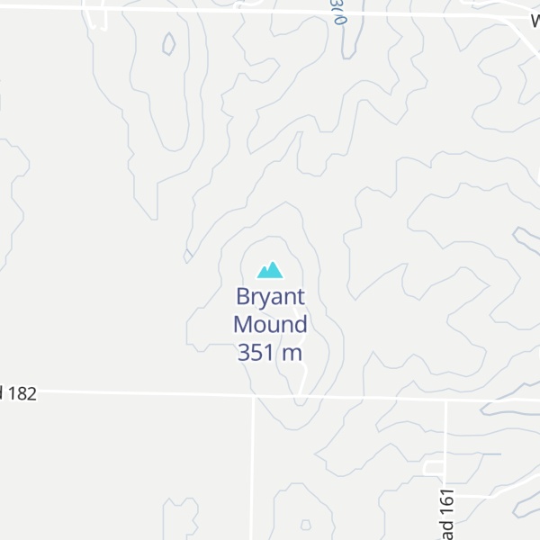 Map of Bryant Mound