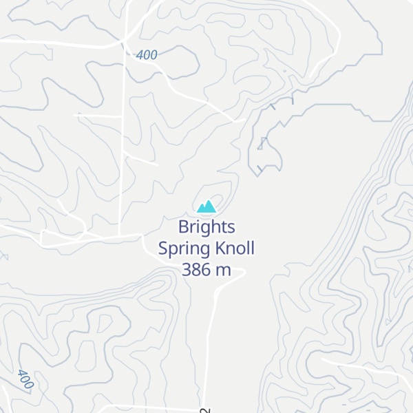 Map of Brights Spring Knoll