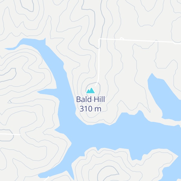 Map of Bald Hill