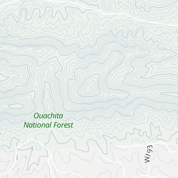 Map of Hogpen Mountain