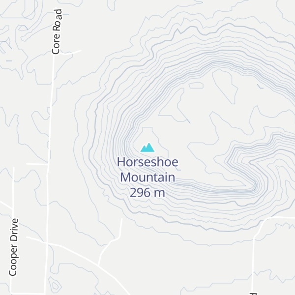 Map of Horseshoe Mountain