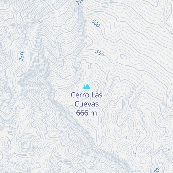 Map of Cerro Las Cuevas