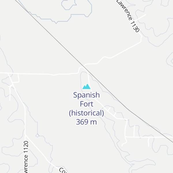 Map of Spanish Fort (historical)