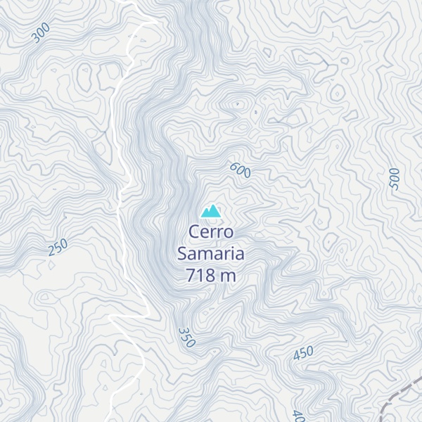 Map of Cerro Samaria