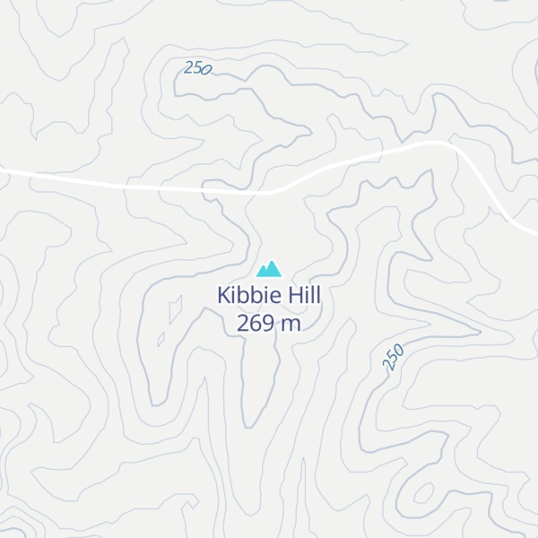 Map of Kibbie Hill