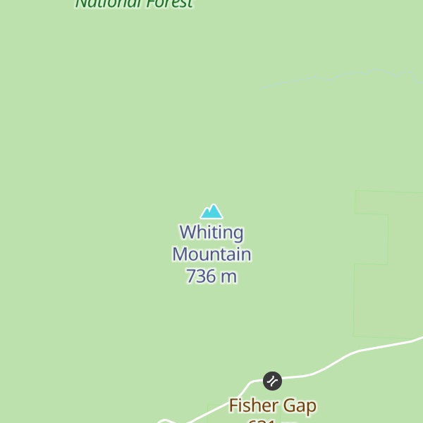 Map of Whiting Mountain