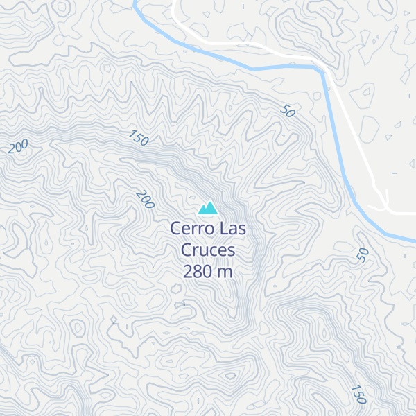 Map of Cerro Las Cruces