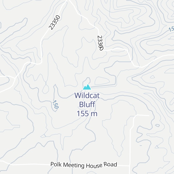 Map of Wildcat Bluff