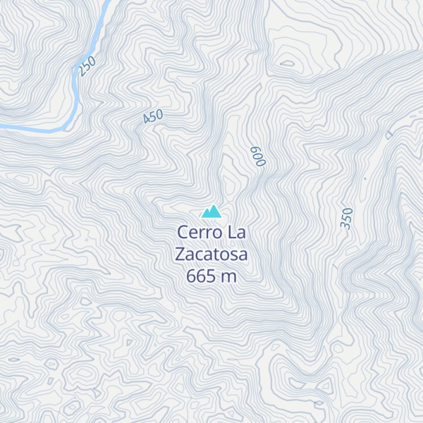 Map of Cerro La Zacatosa