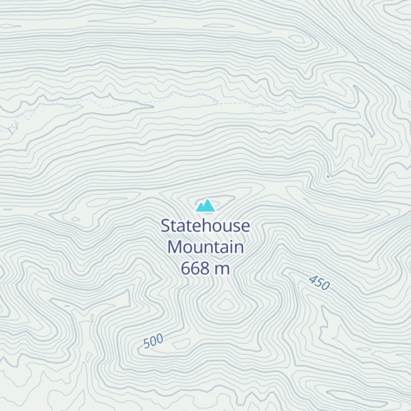 Map of Statehouse Mountain