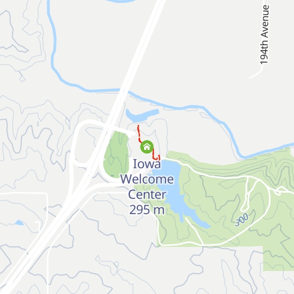 Map of Iowa Welcome Center