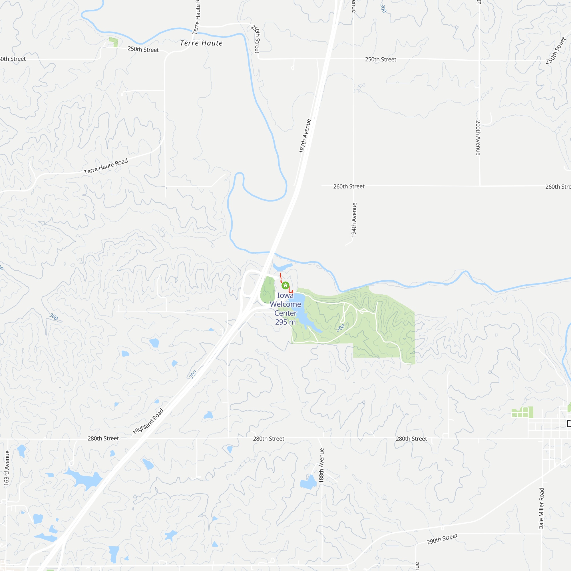 Iowa Welcome Center map