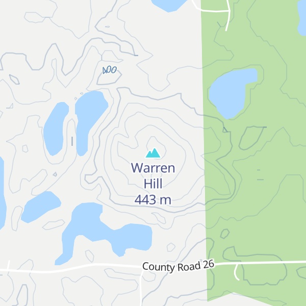 Map of Warren Hill