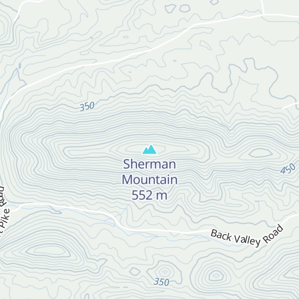 Map of Sherman Mountain