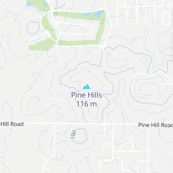 Map of Pine Hills