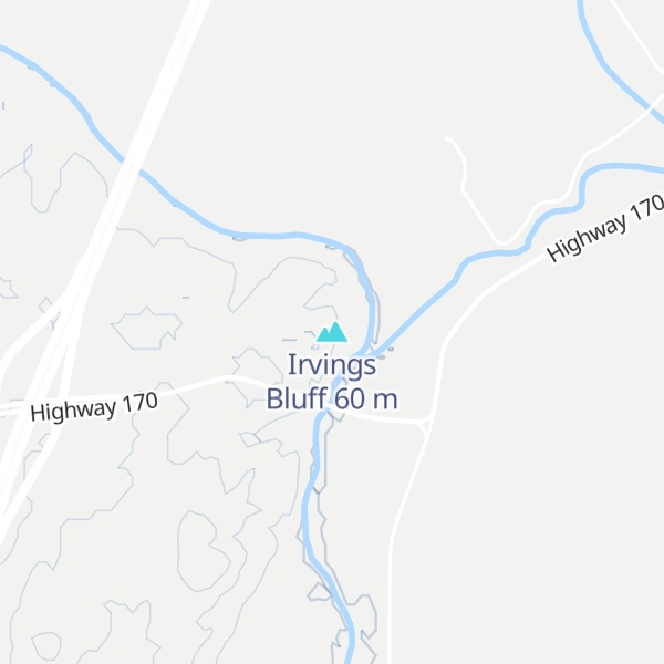 Map of Irvings Bluff