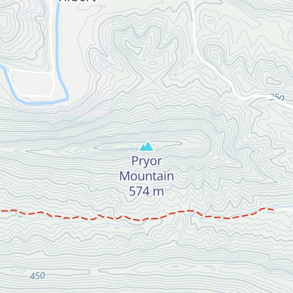 Map of Pryor Mountain
