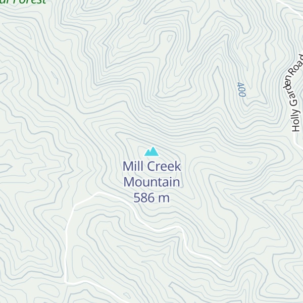Map of Mill Creek Mountain