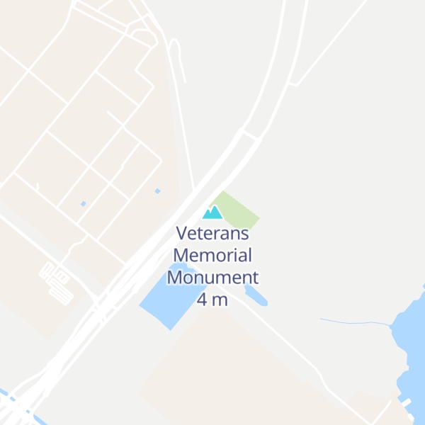 Map of Veterans Memorial Monument