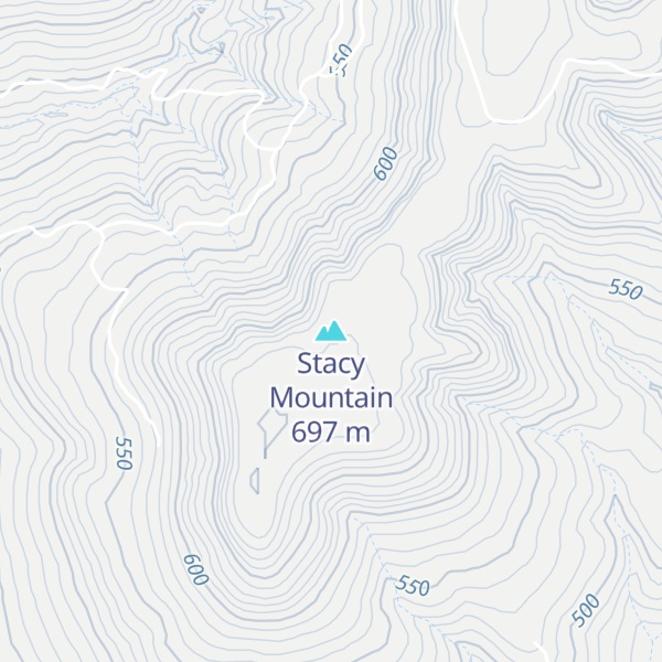 Map of Stacy Mountain