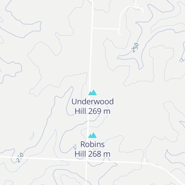 Map of Underwood Hill