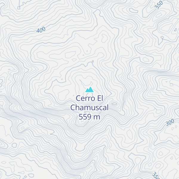 Map of Cerro El Chamuscal