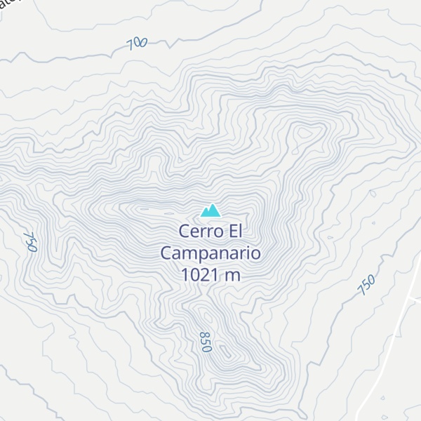 Map of Cerro El Campanario