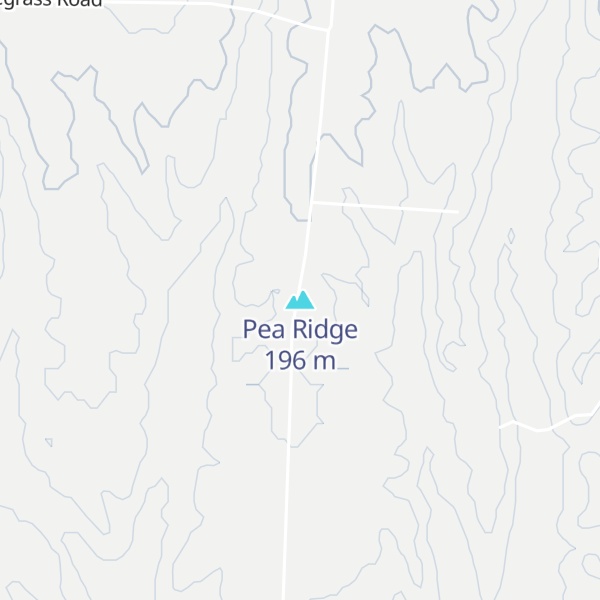 Map of Pea Ridge