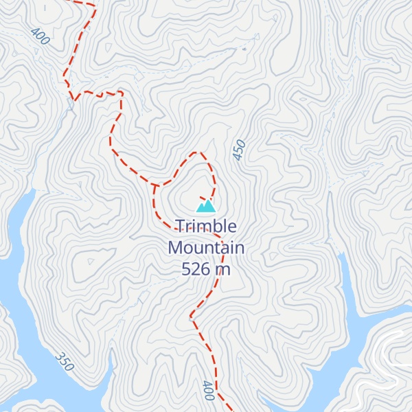 Map of Trimble Mountain