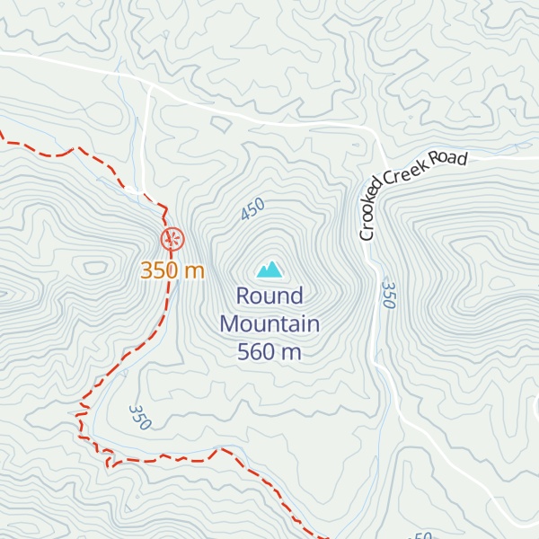 Map of Round Mountain
