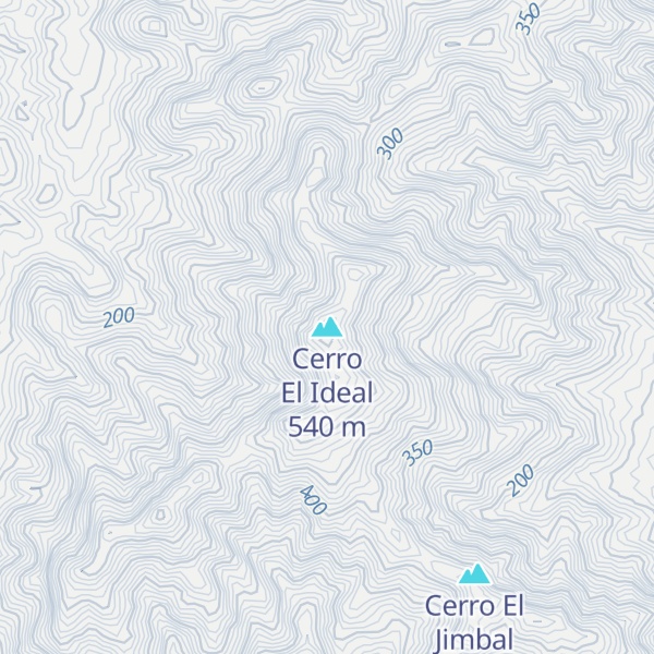 Map of Cerro El Ideal