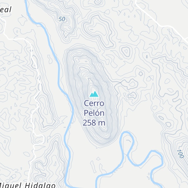 Map of Cerro Pelón