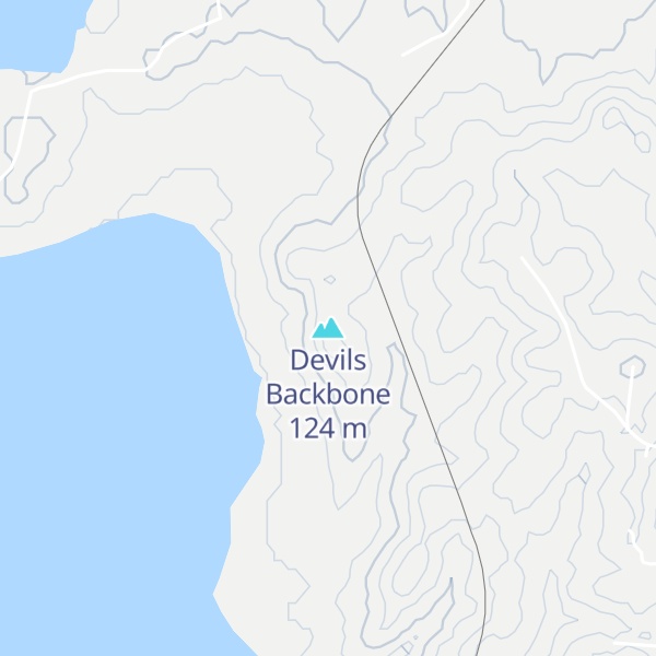 Map of Devils Backbone