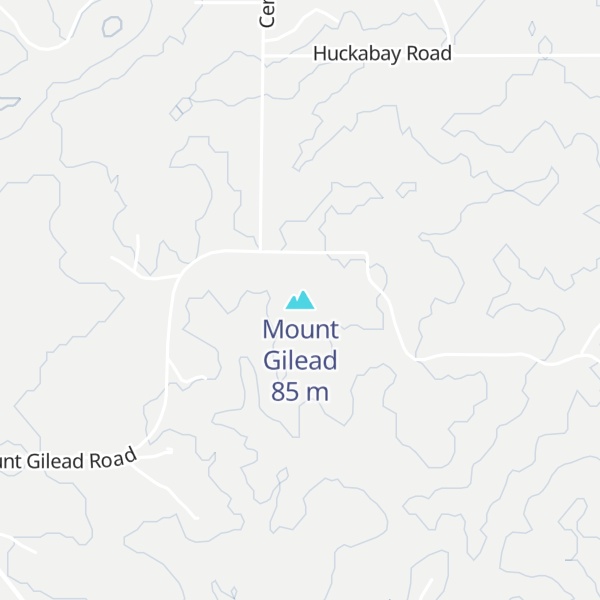 Map of Mount Gilead