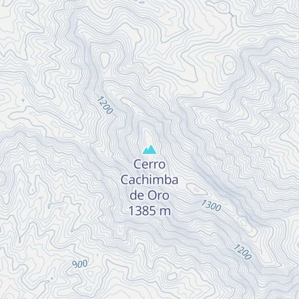 Map of Cerro Cachimba de Oro