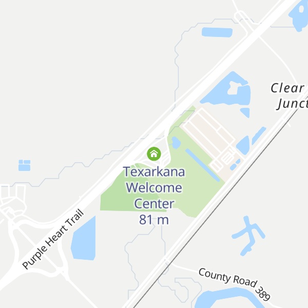 Map of Texarkana Welcome Center