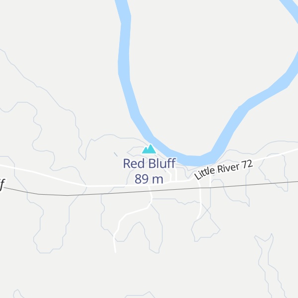 Map of Red Bluff