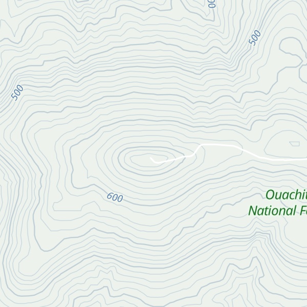 Map of White Oak Mountain