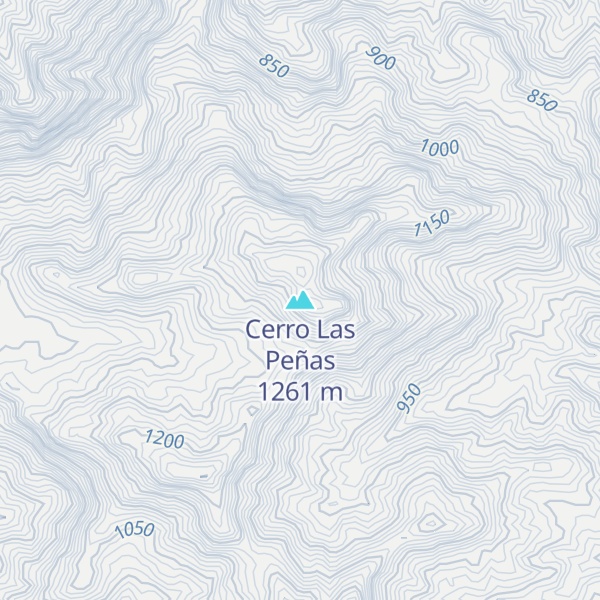 Map of Cerro Las Peñas
