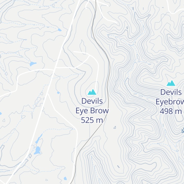 Map of Devils Eye Brow