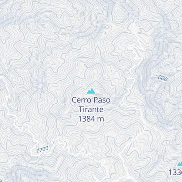 Map of Cerro Paso Tirante