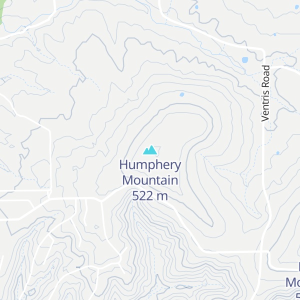 Map of Humphery Mountain