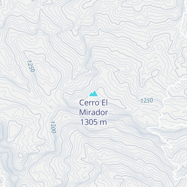 Map of Cerro El Mirador