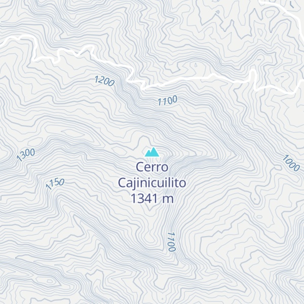 Map of Cerro Cajinicuilito