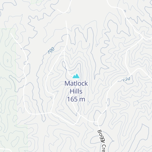 Map of Matlock Hills