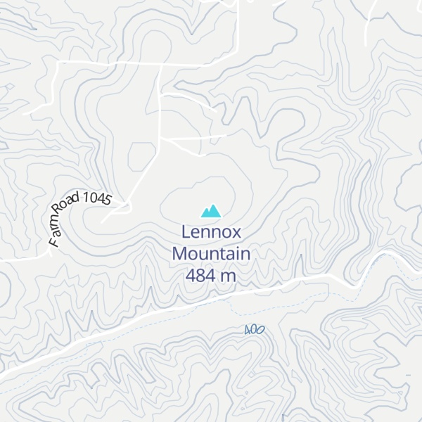 Map of Lennox Mountain