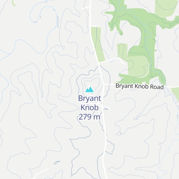 Map of Bryant Knob